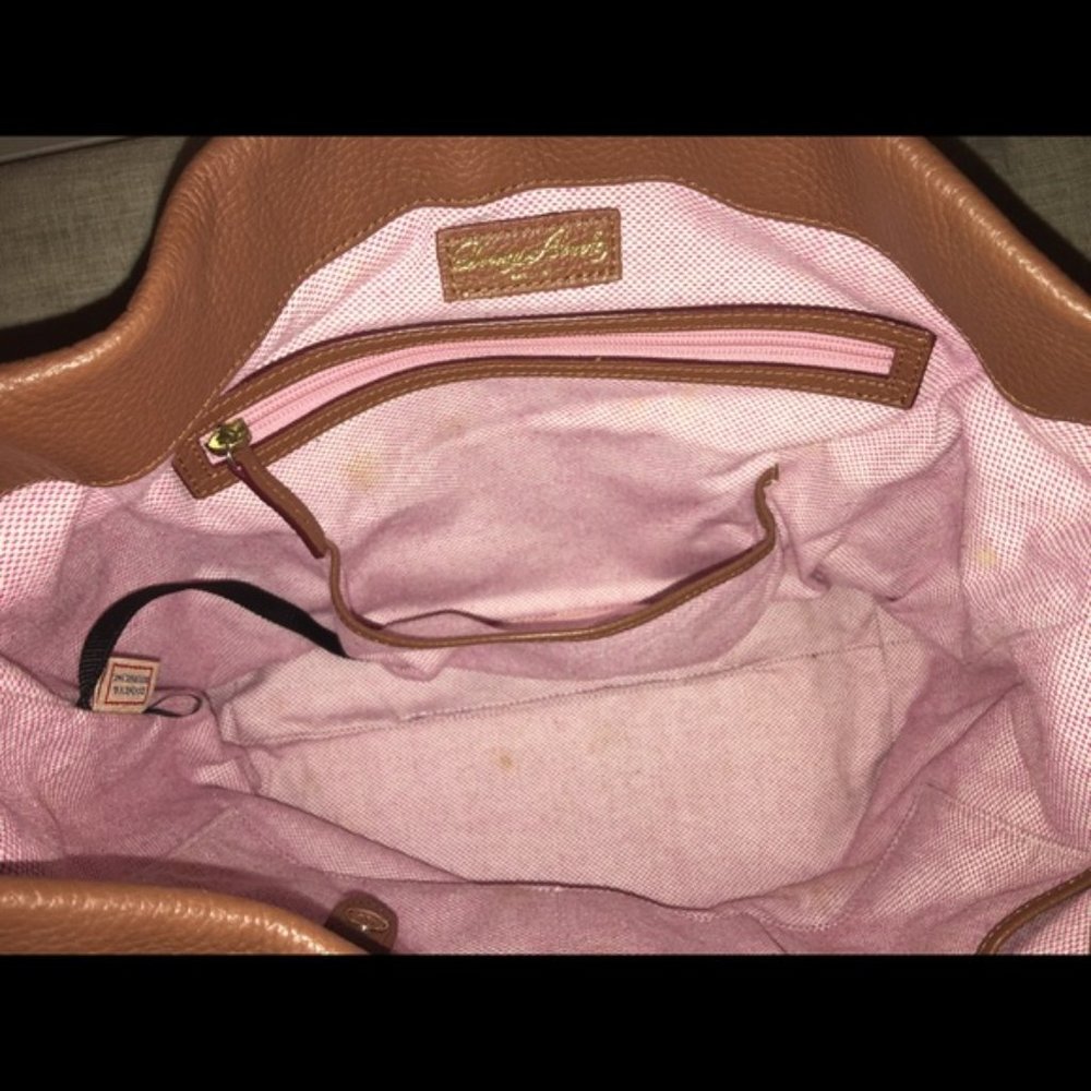 Dooney & Bourke Pebble Leather Logo Lock Hobo - Picture 2 of 7